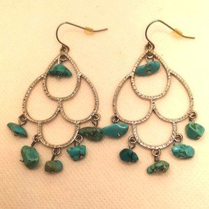 Turquoise Chandelier Earrings
